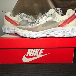 Nike React Element 87 Sail Light Bone Size Sz 10.5